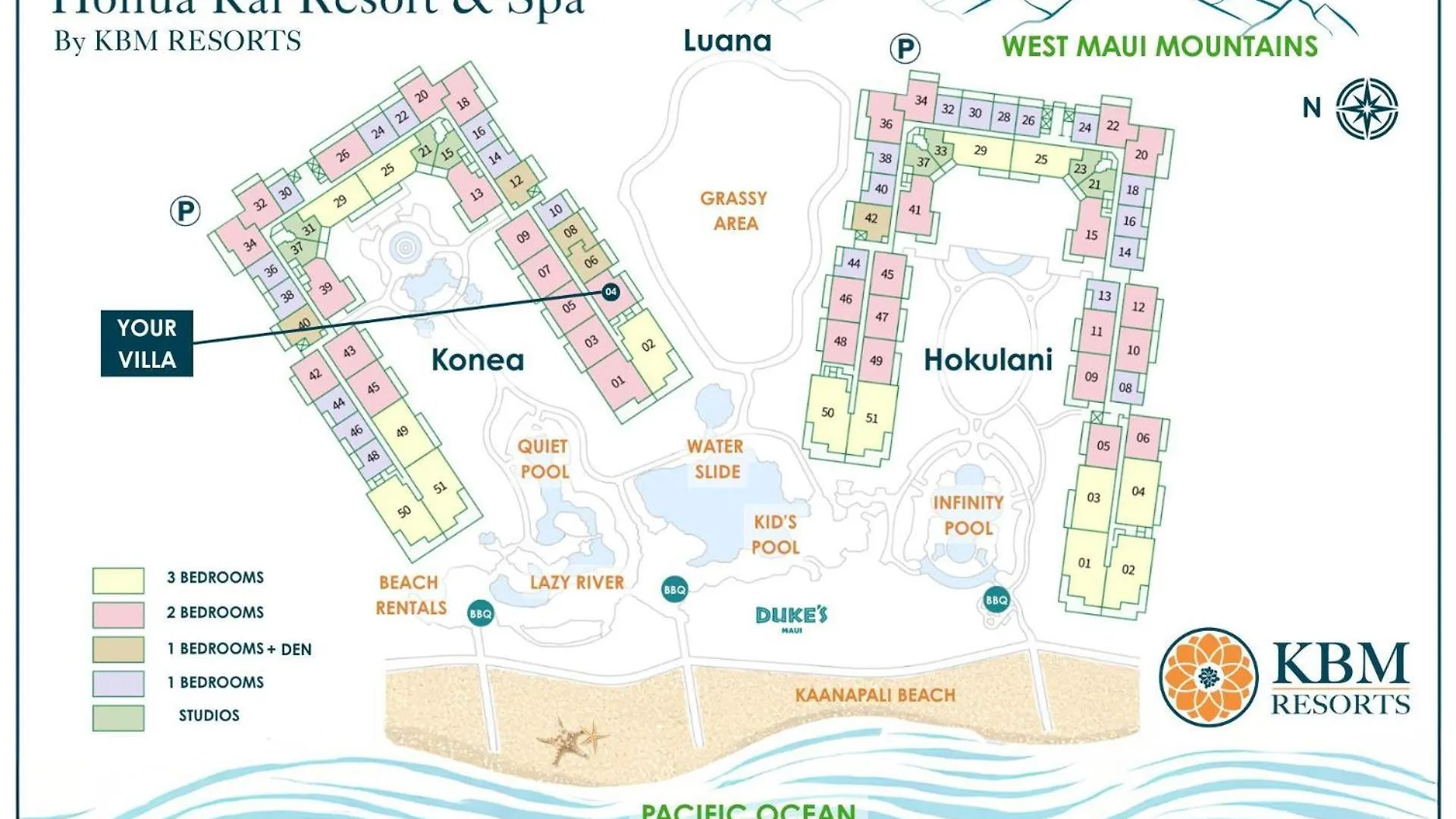 Kbm Resorts Free Car Honua Kai Konea Hkk-104 Remodeled Easy Pool Access 卡纳帕利 美国